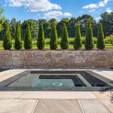 Luxurious Backyard Retreat with Contemporary Swimming Pool & Spa
