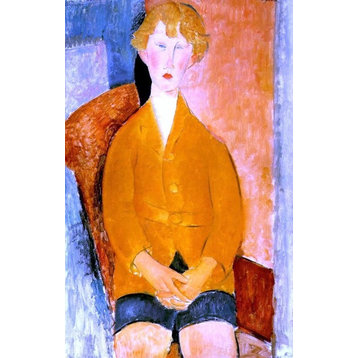Amedeo Modigliani Boy in Short Pants 18"x27" Premium Canvas Print
