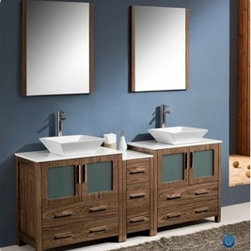 Fresca Torino 72'' Modern Double Sink Bathroom Vanity FVN62-301230WB-VSL - Bath Products