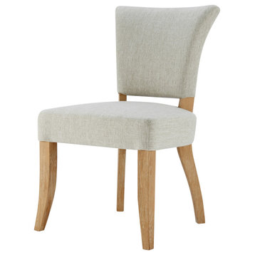 Austin Fabric Dining Side Chair, Rice
