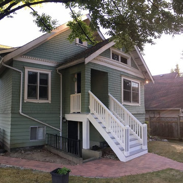 New front staircase and path