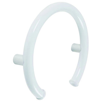 White Round Coated Safety Grip Grab Bar - 1 1/4" Diameter