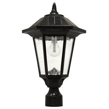 Gama Sonic 99B033 Windsor Solar Powered 20" Tall 2700K LED Single - Black