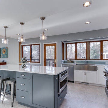 Modern White Kitchen Remodel Arnold, MD