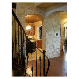 Athens Natural Thin Stone Veneer Interior Entry Foyer - Mediterranean ...
