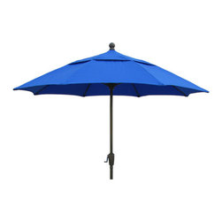 FiberBuilt Umbrellas LLC - 9 ft. Patio Umbrella in Pacific Blue By Fiberbuilt - Outdoor Umbrellas