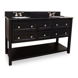 Bath Elements 60" Adler Double Vanity - Console et Meuble sous Lavabo