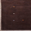 Hand Knotted Loom Wool Area Rug Contemporary Brown, [Rectangle] 6'x9'
