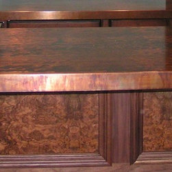 Copper sinks and counters - Kitchen Countertops