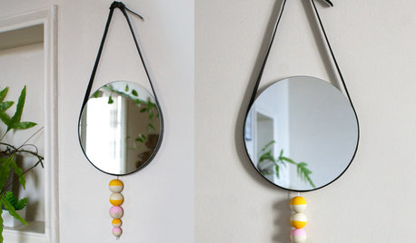 DIY : Transformez un simple miroir rond en accessoire tendance