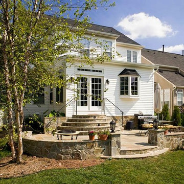 Large Kitchen Addition Opens to Patio for Enhanced Family Living