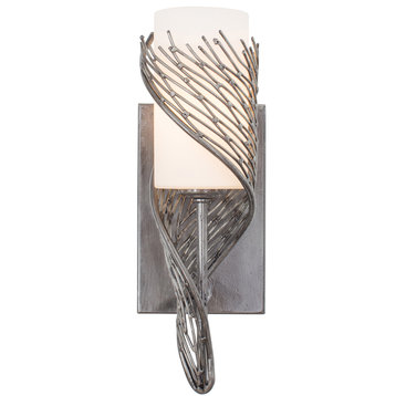 Flow 1-Light Right Wall Sconce, Steel