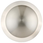 Livex Lighting - Ventura 2 Light Semi-Flush Mount, Brushed Nickel - This 2 light Semi-Flush/Wall Sconce from the Ventura collection by Livex Lighting will enhance your home with a perfect mix of form and function. The features include a Brushed Nickel finish applied by experts.