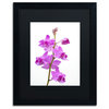 'Purple Orchids' Matted Framed Canvas Art by Kurt Shaffer