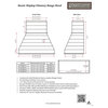 Castlewood Rustic Shiplap Chimney Range Hood - Brown, 48" (49" W/Trim), No Ventilator or Liner