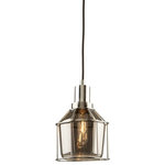 Artcraft - Fifth Avenue 1-Light AC10290CH Chrome Pendant - The Fifth Avenue collection has a truly unique and beautiful design. The 60W light is encased in expertly shaped smoke glassware,a surrounding chrome plated cage. (1 light pendant)  Limited Lifetime Warranty   Artcraft Lighting warrants that this product will be free of electrical or structural defects for the lifetime of the original owner. Should any electrical or structural part (wiring  switches  sockets  plugs  supporting rods  or the like) fail through any defect in materials or workmanship during the life of the original owner  Artcraft will repair or replace (at our option) the item free of charge or equivalent  if original product is no longer available. Shipping is the responsibility of the owner.  Artcraft products are made of the finest material available and are carefully manufactured,old fashion Artisans using the most advanced techniques in order to provide you beautiful lighting.  Although user serviceable items like bulbs  ballasts and transformers do require periodic replacements  we use only the highest performance components available. We thank you for choosing Artcraft.