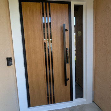 Ronex 1055 Natural Oak with fingerprint smart lock