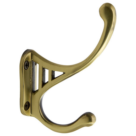 Classic Coat Hook, Antique Brass