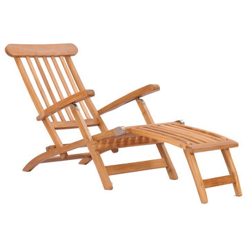 Teak Wood Titanic Outdoor Patio Steamer Chair made from A-Grade Teak Wood