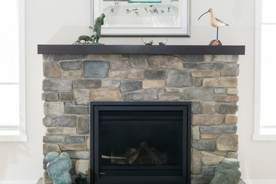 Family room - transitional family room idea in Other