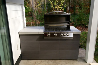 Inspiration for a contemporary patio remodel in Portland