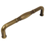 Cosmas - Cosmas 4313-128BAB Brushed Antique Brass Cabinet Pull - Manufacturer: Cosmas