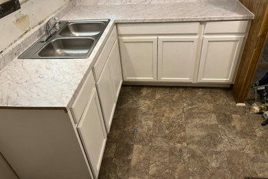 Kitchen sink cabinets redo