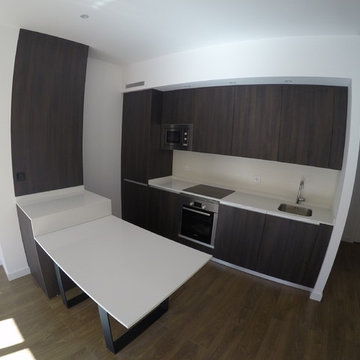 Cocina integrada en salón