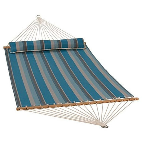 13' Quick Dry Hammock with Pillow Ocean Stripe