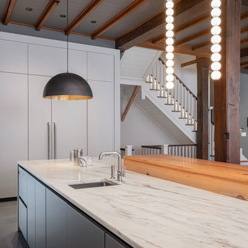 Modern Loft Kitchens in Cambridge, MA