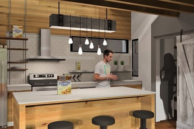 Urban home design photo in Montreal