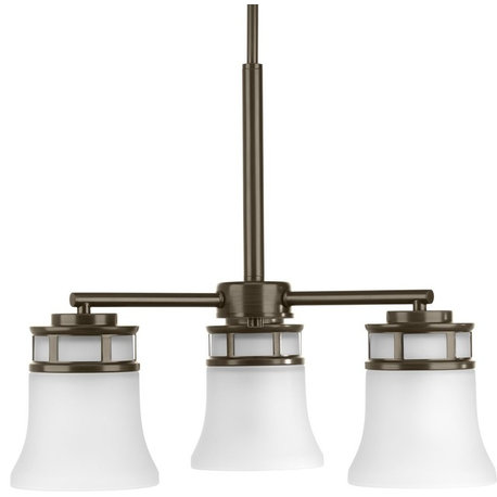 Cascadia 3-Light Chandelier, Antique Bronze