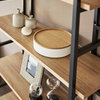 Yamazaki Home Storage Case, Steel + Wood, Short, Lid