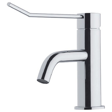 Flow Modern Deck-Mounted Hospital Bathroom Faucet in Polished Chrome