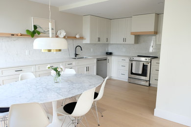Photo of a scandinavian kitchen in Vancouver.