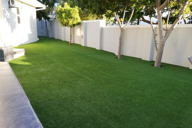 Mid-sized modern side yard partial sun garden in Perth.