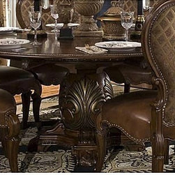 AICO Furniture - The Sovereign Round Dining Table - 57001-51 - Furniture