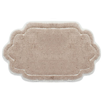 Allure Collection Absorbent Cotton Machine Washable Rug 24"x40", Linen
