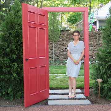 The Red Door- entry to the "Secret Garden"