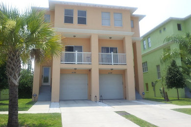 Example of a trendy exterior home design in Tampa