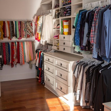 White Closet with Built-Ins