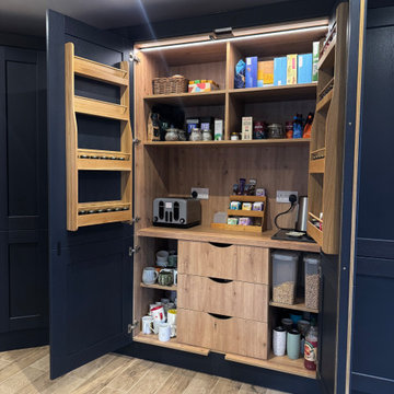 A Shaker-Style Kitchen With A Handleless Design