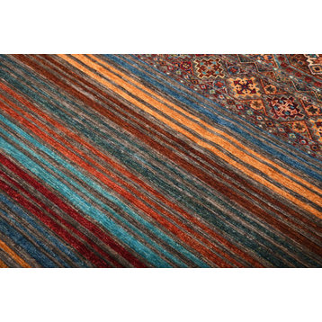 Oriental Rug Arijana Shaal 10'1"x7'11" Hand Knotted Carpet
