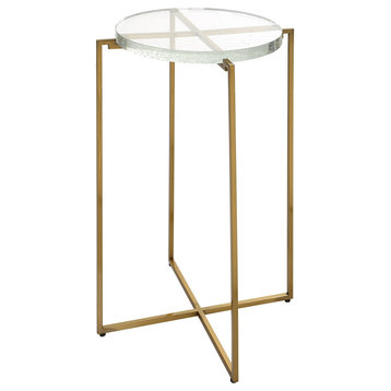 Uttermost Starcrossed Glass Accent Table