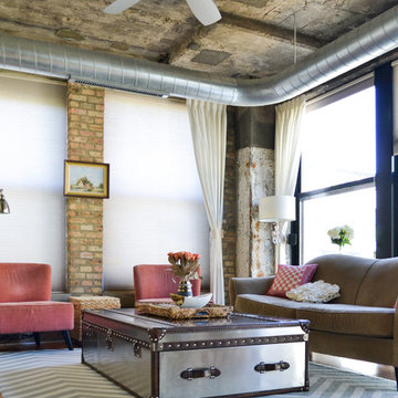 Loft Apartment Living & Study Area