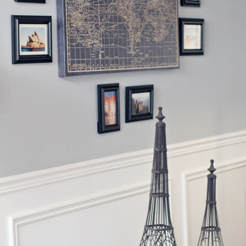 Travel Inspired Living and Dining Room