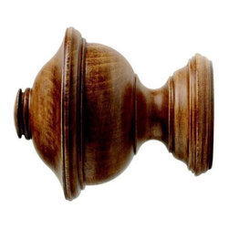 Kirsch 2 Inch Wood Trends Chaucer Finial - Curtain Rods