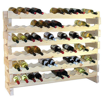 72 Bottle 6-Shelf Stackable Wine Rack