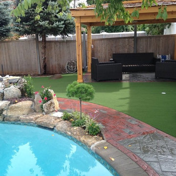Putting Green in Backyard