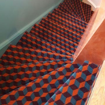 Funky Carpet Installation to StairsClient: Private Residence In East London  Bri